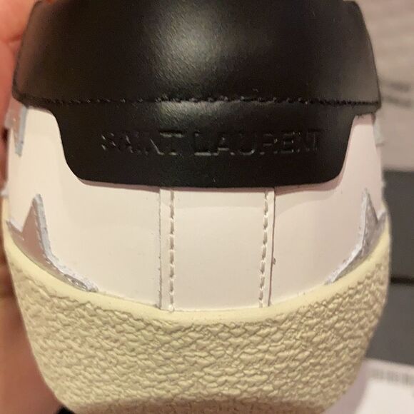 Saint Laurent Womans Silver Star Sneaker Size 38.5 / US 8.5 - Picture 14 of 14